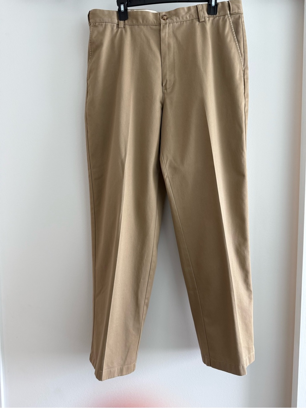 L.L. Bean Comfort Waist Men's Khaki Chinos in Tan